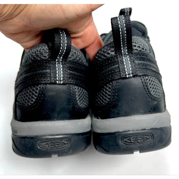 KEEN Utility Athletic Shoes 9.5D Black Gray Steel Toe display picture 3